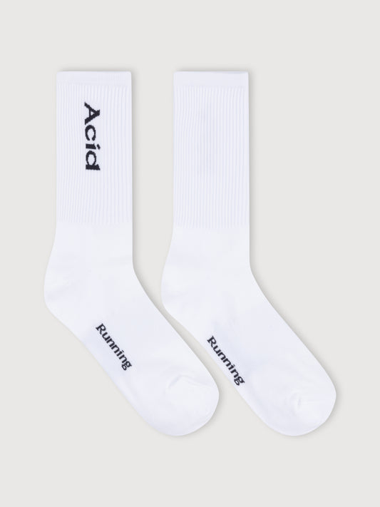 Three-Pack Logo Socks - White