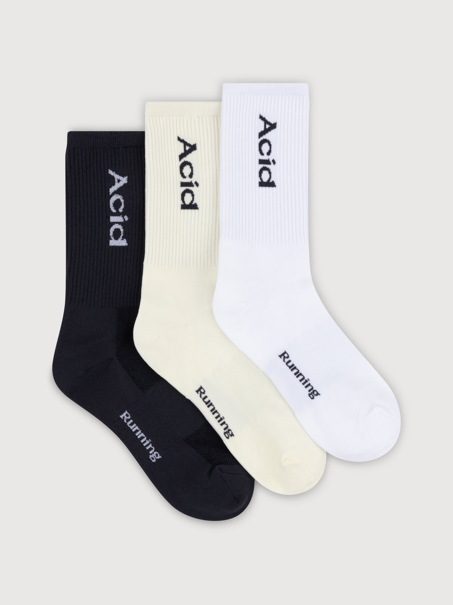 Three-Pack Logo Socks - Mixed